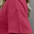 thumbnail image 5 of GUACER Womens T Shirts Trendy V Neck Short Sleeve Blouses Relaxed Fit Pocket Casual Tee Tops, 5 of 7