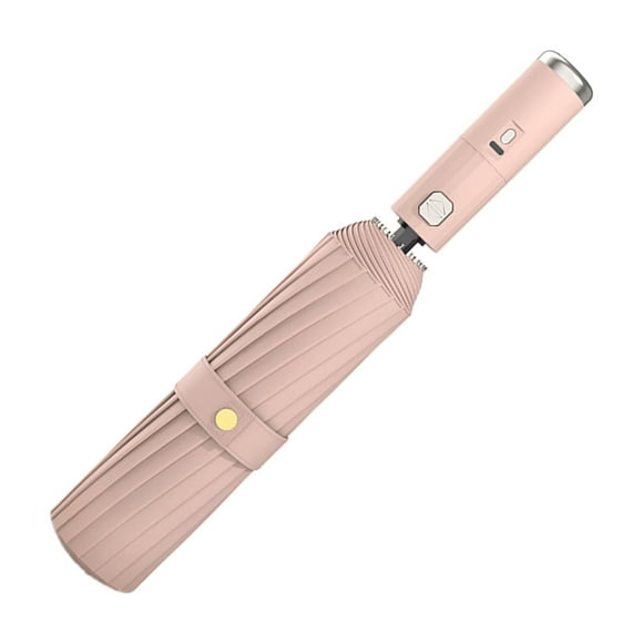 Sonducket Paraguas al aire libre resistente a los rayos UV, disfrute de protección solar y ventilador de refrigeración, paraguas para mujeres Ropa Deportiva, Zapatos rosa