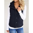 thumbnail image 2 of Sherrylily Women Casual Vest Jacket Lightweight Zip Up Drawstring Coat with Pockets, 2 of 6