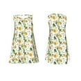 thumbnail image 7 of Lsque Watercolor Bright Sunflowers Pattern Summer Dresses for Women – Sleeveless T-Shirt Swing Sundress, Perfect for the Beach and Casual Days, 7 of 7