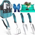 thumbnail image 3 of Aluminum Alloy Gardening Hand Tool Set, Rust Resistant Horticultural Tools Kit with Ergonomic Grip, Lightweight Garden Trowel Weeder Cultivator for Planting Weeding Transplanting Backyard Landscaping, 3 of 5
