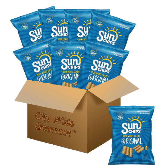 Sunchips Original Flavored Whole Grain Snacks, 1.5 ounce bags (Pack of 8) , Bundled by City Wide Gourmet