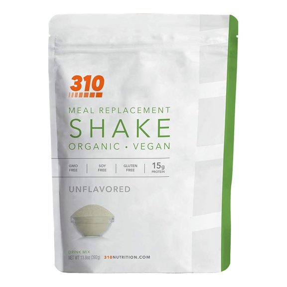 310 Nutrition Vegan Organic Unflavored Meal Replacement Shake - 14 Servings