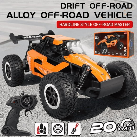 HYPERLIVING RC Off-Road Car 1:16 Scale All Terrain Fast RC Car 20KM/H High Speed 2WD Electric Vehicle with 2.4G Remote Control Monster Truck