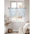 thumbnail image 2 of Ocean Shell Sheer Curtains 45 Inch Length 2 Panels Set, Summer Coastal Seashells Texture Light Blue Voile Window Treatment Rod Pocket Small Kitchen Curtains Drapes for Bedroom 52"x45"x2, 2 of 7