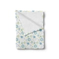 thumbnail image 2 of Yellow and Blue Soft Flannel Fleece Throw Blanket, Spring Nature Inspired Pattern Flower Scrapbook Style, Cozy Plush for Indoor and Outdoor Use, 50" x 60", Blue Yellow Pale Grey, by Ambesonne, 2 of 5