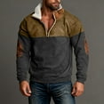 thumbnail image 5 of Wutalume Men's Spring Casual Standing Collar Sweatshirt, Outdoor Wear Loose Fit Long Sleeve Top, Comfortable Fabric for Everyday Use and Adventure Trips,Brown 3XL, 5 of 5