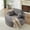 Gray, variant on 55" Corduroy Sponge Single Sofa, Modern Fluffy Sleeper Lounge Chair for Living Room, Bedroom, Lounge and Home Theater Use, No Assembly Required