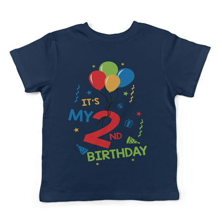 Lil Shirts It's My 2nd Birthday Toddler T-Shirt - (Best Way To Market T Shirts)