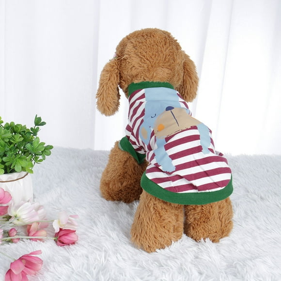 Camiseta para mascotas primavera otoño perro cachorro ropa pequeña para gato ropa chaleco impresa, S #13