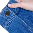 thumbnail image 3 of 10 Uds. Botones de Metal negro para abrigos, botones redondos para coser a mano, botones planos de Metal duraderos, Ideal para chaquetas, suéteres y pantalones, 3 of 4