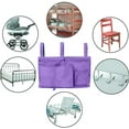 thumbnail image 6 of Bedside Caddy/Bedside Storage Bag Hanging Organizer for Bunk and Hospital Beds,Dorm Rooms Bed Rails,Can be Placed Glasses,Books,Mobile Phones,Keys (Purple), 6 of 6