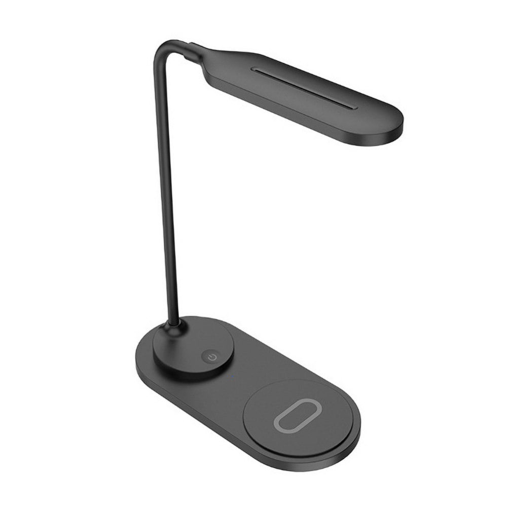 LED Desk Lamp with Wireless Charger, Dimmable Office Desk Light with