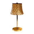 thumbnail image 2 of Linnome Vintage Metal Table Lamp Bedside Night Light Ambient Crystal Table Lamp Rechargeable Touch Lamp Gold#06, 2 of 6