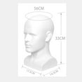 thumbnail image 6 of Gazechimp Bald Mannequin Head Male Freestanding Hat Holder for Hairpieces Headset Shop White, 6 of 6