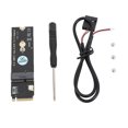 thumbnail image 2 of Module de Clé M.2 NGFF A E, Interface de Signalisation USB2.0 WiFi Carte NGFF A E WiFi vers Adaptateur M.2 Key m SSD PCB pour AX200, 2 of 8