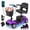 Blue, variant on Aoemoe 4 wheeled Elderly Mobility Scooters are Suitable for the Elderly&Adult, Ideal Mother's Day Gift for Mom with Rotatable Height-Adjustable Seat & Removable Battery, Purple