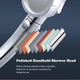thumbnail image 4 of Handheld Shower Head with ON/Off Pause 3 Settings High Pressure Showerhead Adjustable Detachable Bathroom Shower Head Polished Bath Shower Head, 4 of 5
