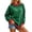 Green, variant on Womens Polk Dot Long Sleeve Sweatshirts Fall Trendy Pullover Causal Loose Fit Tops