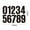 Black, variant on WEUVEB Easy Apply Black Adhesive Door Numbers Stick on Stickers for Home and Cars