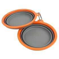 Ozark Trail 2 Pack Dog Travel Bowls Portable Foldable Dog Water Dish Bowl
