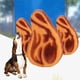 thumbnail image 2 of Juguete de plástico con forma de filete para perros pequeños, con sonido chirriante, ideal para masticar y jugar con gatos., 2 of 5