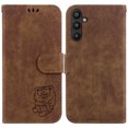 thumbnail image 2 of Compatible with Samsung Galaxy A34 5G Embossed Cute Tiger Flip Folio Wallet Case Card Pocket Holder Cover, 2 of 5
