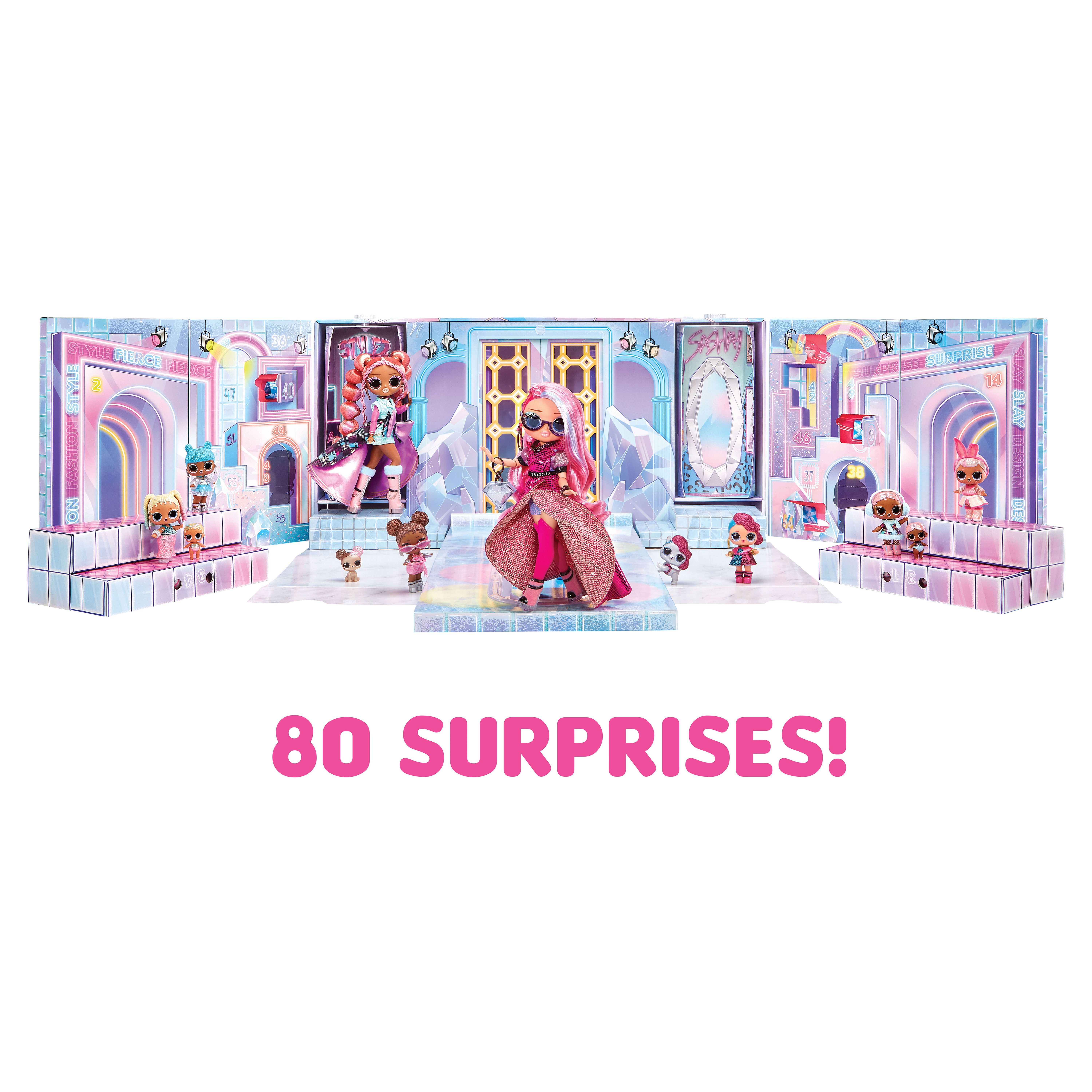 Imagination Gaming LOL Surprise Peek-A-Boo Runway Game, Secret Doll Reveals  on Adorable Pink Runway, Includes Bonus Ruckus Game & Digital Party Game