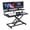 Black, variant on Standing Up Desk Converter 37" Height Adjustable Sit Stand Desk with Removable Keyboard Tray, Large Desk Riser Ergonomic Gas Spring Duals Monitor Workstation for Home Office
