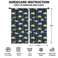 thumbnail image 2 of Blackout Kids Curtains,DarkBlue Cartoon Dinosaurs Yellow Triangles Pattern Childrens Insulated Curtains Set Of 2,Bedroom Essentials,Toddler Room Decor 42"x84", 2 of 5
