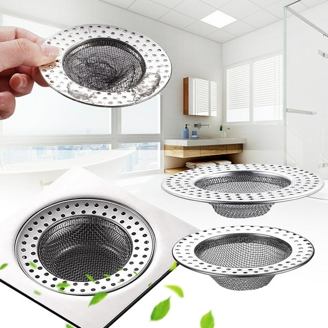 Up to 65% Off! Gspmoly Stainless Steel Filter Screen Bathroom Hair Garbage Sewer Sink Filter Screen Non Clogged Cover Plug up to 65% Off