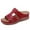 Red, variant on OAVQHLG3B Summer New Style Plus Size Casual Wedge Heel Adult Women's In-line Sandals