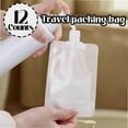 thumbnail image 2 of 12 Counts Reusable Plastic Pouches, Squeeze Bulk Pouches, Clear Juice Drink Bags for Travel Beverage Adults, 2 of 6
