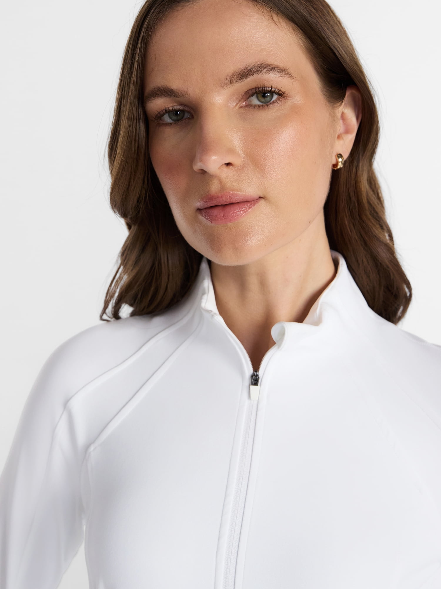 Avia Women's and Women's Plus SoftSculpt Zip Up Active Jacket, Sizes XS-4X