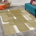 thumbnail image 2 of Contemporary Decorative Rug, 3 Dimensional Cubes Geometric Modern Abstraction Square Shapes Print, Quality Carpet for Bedroom Dorm and Living Room, 6 Sizes, Pastel Brown, by Ambesonne, 2 of 4