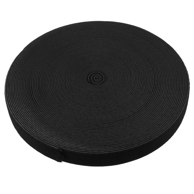 Uxcell Polyester Elastic Band Clothes Waistbands Black 13.1 Yards