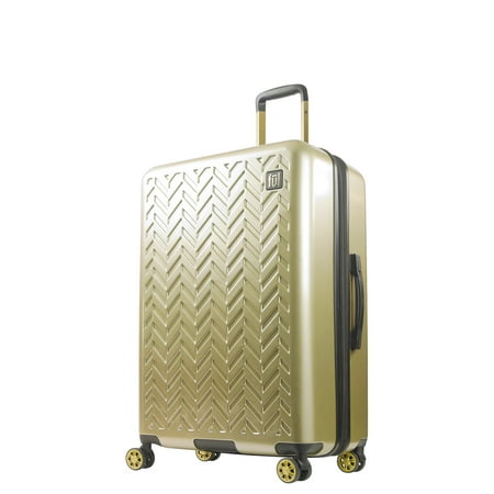 Grove 31 Inch Rolling Luggage, Hardshell Suitcase with Spinner Wheels, Gold