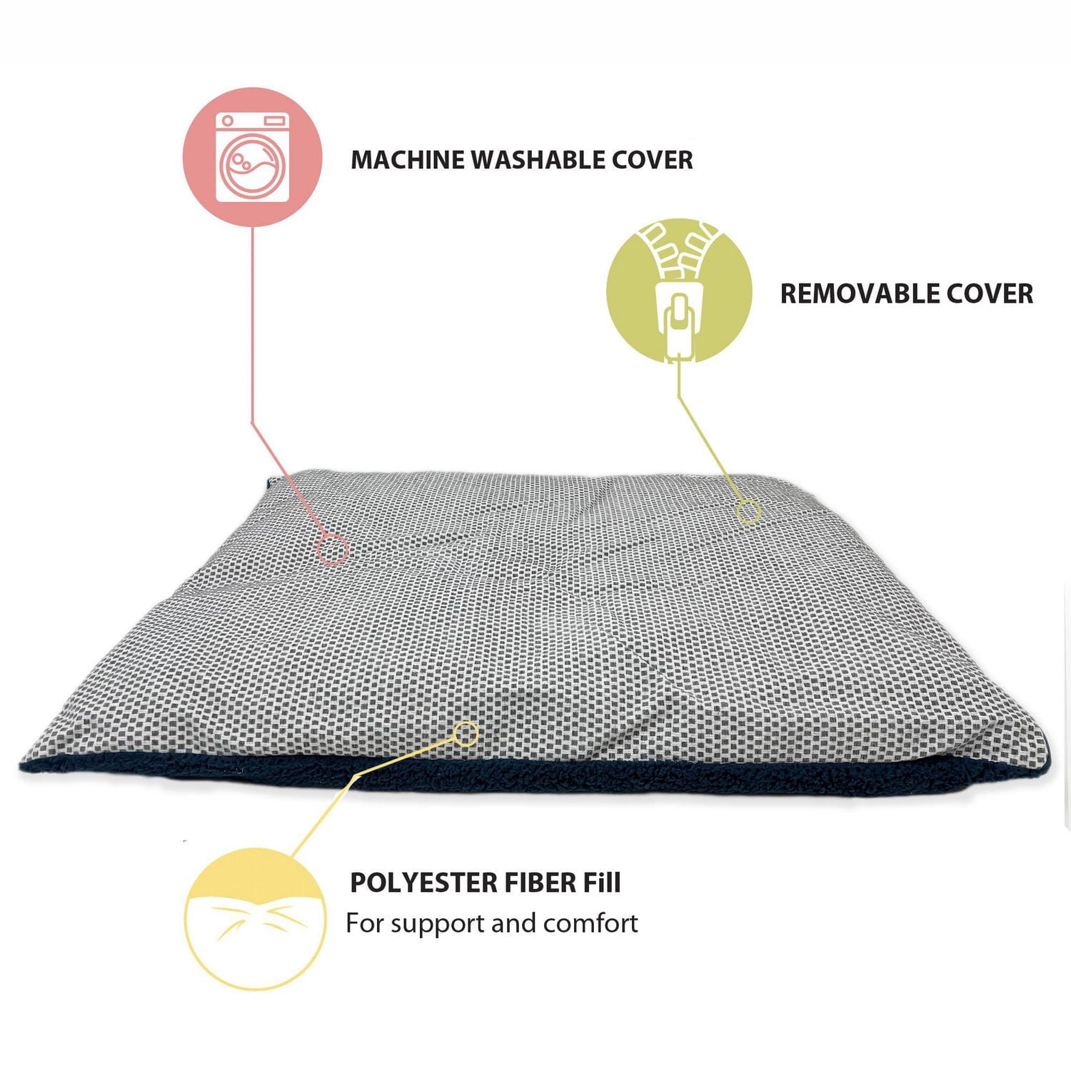 Vibrant Life 45x36in XL Giant Pillow Dog Bed