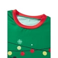 thumbnail image 5 of Elippeo Christmas Family Pajamas Matching Set Santa Claus Print Long Sleeve Tops and Pants Loungewear Soft Sleepwear, 5 of 10