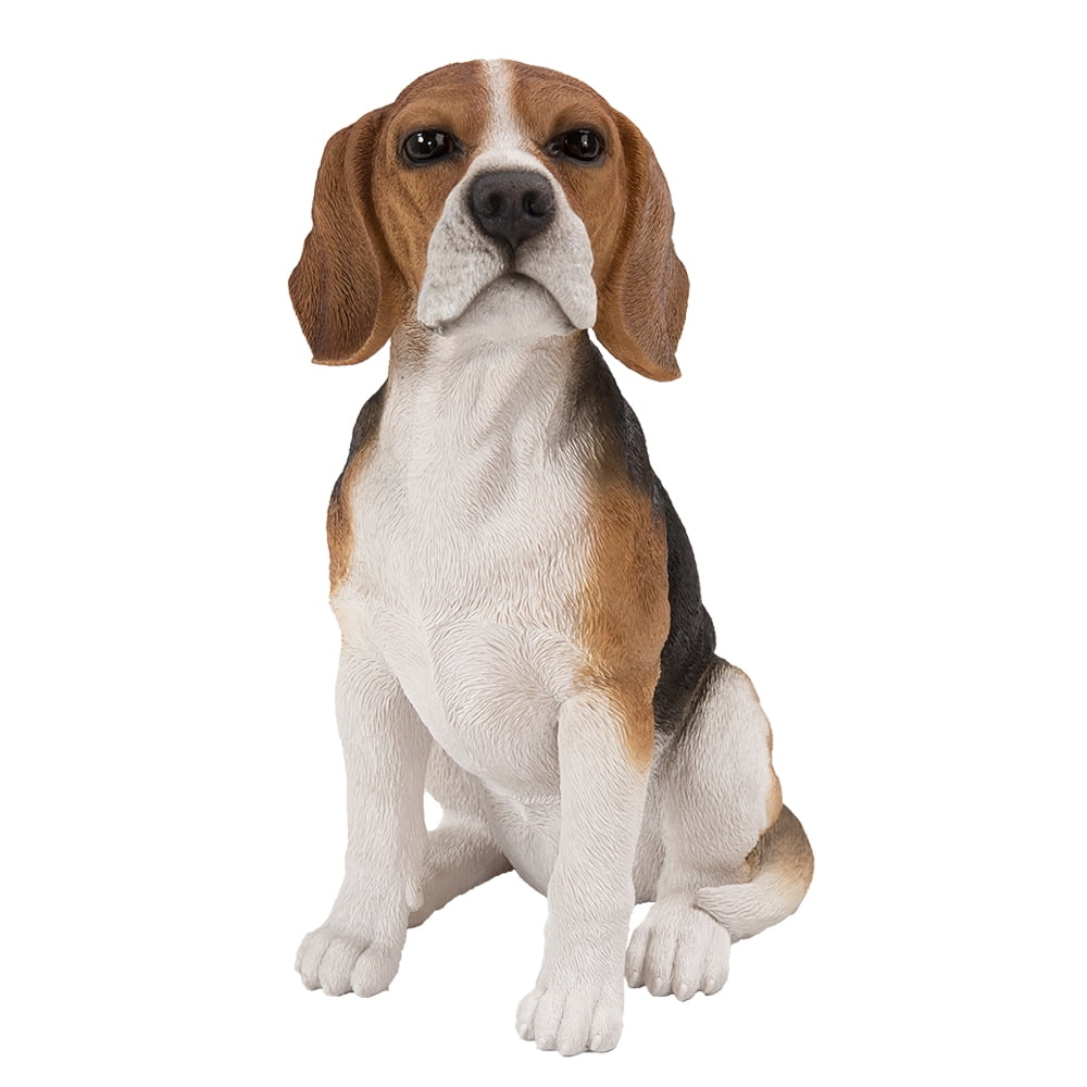Realistic Life Size Beagle Statue Detail Sculpture Glass Eyes Hand