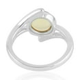 thumbnail image 3 of KIRAN FINE JEWEL Bezel Oval Yellow Citrine Cocktail Band Ring 925 Silver Wedding Anniversary Engagement Women Gemstone Statement Jewelry Gift For Her, 3 of 5