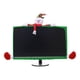 thumbnail image 2 of Decoraciones navideñas, 1 paquete de cubierta navideña para monitor de computadora, cubierta elástica para TV, cubierta para computadora portátil, decoración navideña para el hogar, la oficina, cubier, 2 of 5