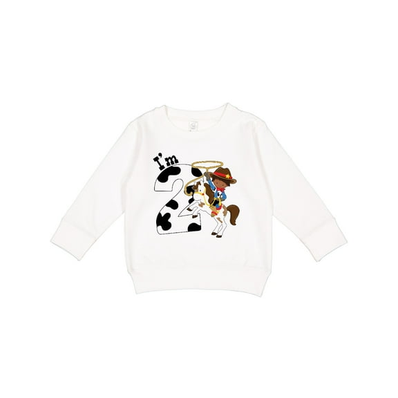 Inktastic I'm Two-cowboy Riding Horse Birthday Toddler Sweatshirt
