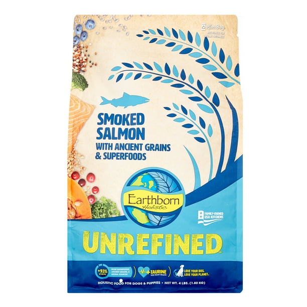 Earthborn Holistic Unrefined Salmon with Ancient Grains Dry Dog Food, 4