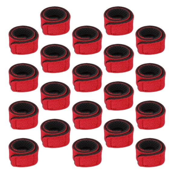 Hemoton 20pcs Fishing Pole Straps Fishing Rod Wrap Elastic Pole Carrier Rod Ties Stretchy Rod Holder For Gear And Equipment Casting Rods Holder Strap Belt