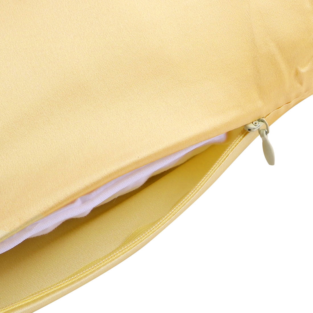 Unique Bargains 1 Piece 100% Silk Pillowcase Champagne Queen