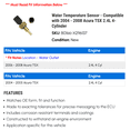 thumbnail image 2 of Water Temperature Sensor - Compatible with 2004 - 2008 Acura TSX 2.4L 4-Cylinder 2005 2006 2007, 2 of 2