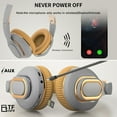 thumbnail image 5 of Mikilon Headphones, Active Noise Cancelling Bluetooth Headset Wireless Folding Bass Type-c Gaming Sports Headset, 5 of 9