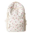 thumbnail image 6 of HJYCHN School Backpack for Boys Floral Print Large Capacity Daypack with Side Expansion Back to School Supplies for Kids Girls Backpack Pink, 6 of 6