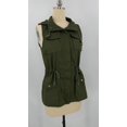thumbnail image 5 of Pxiakgy Womens Hooded Vest Jacket Sleeveless Utility Vest For Women Green S, 5 of 6